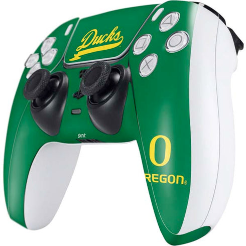 University of Oregon Ducks Logo and Wings PS5 Controller Skin